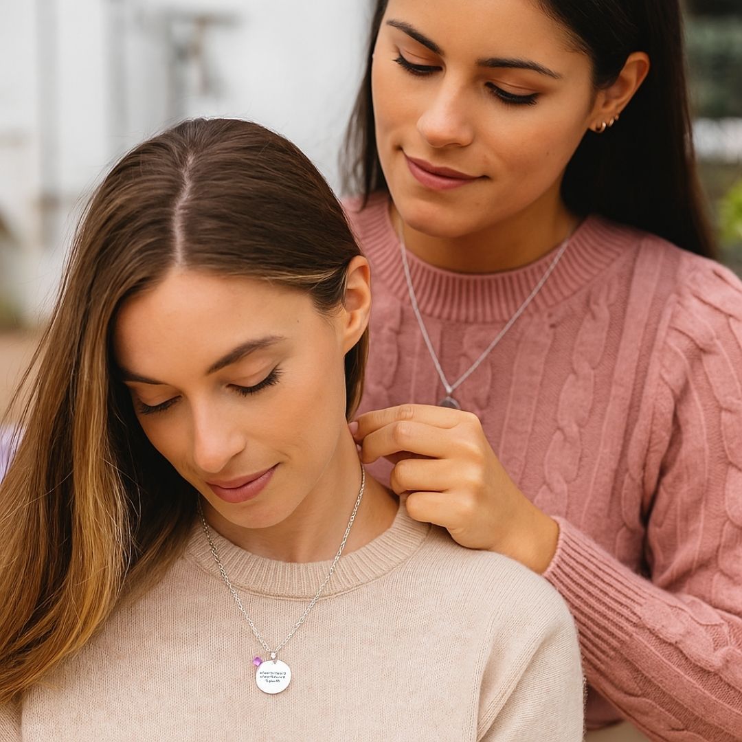 Collar Recuerdo Grabado | La huella del amor eterno ✨