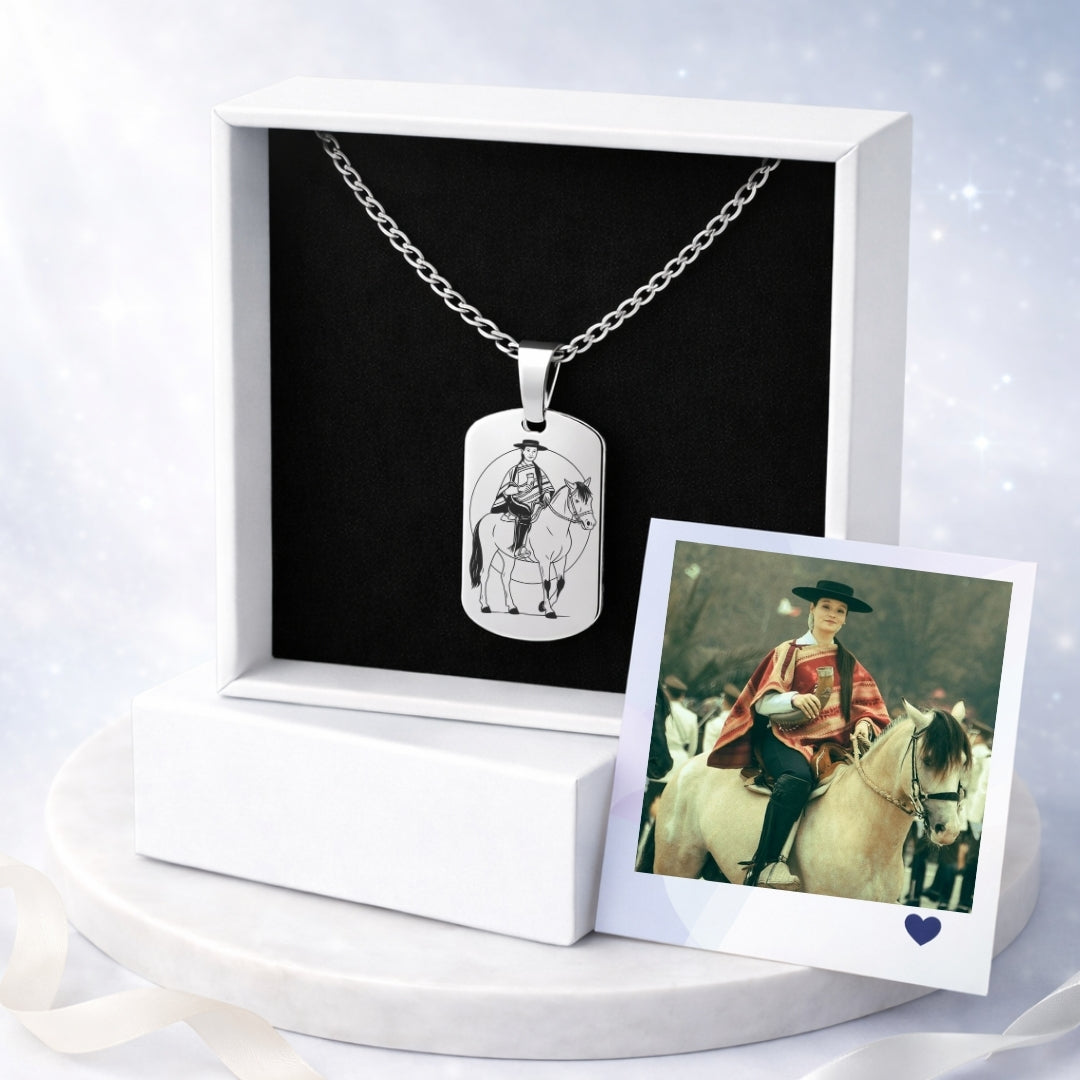 Collar Personalizado + Foto Polaroid Gratis 🌟 | Amor del Bueno 💘