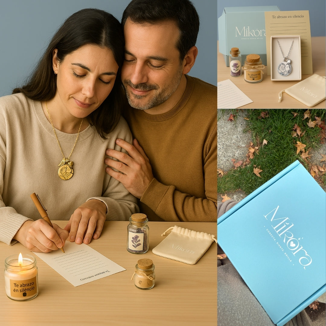 Abrazo al Cielo: Caja Ritual de despedida con joya y acompañamiento emocional 🪽
