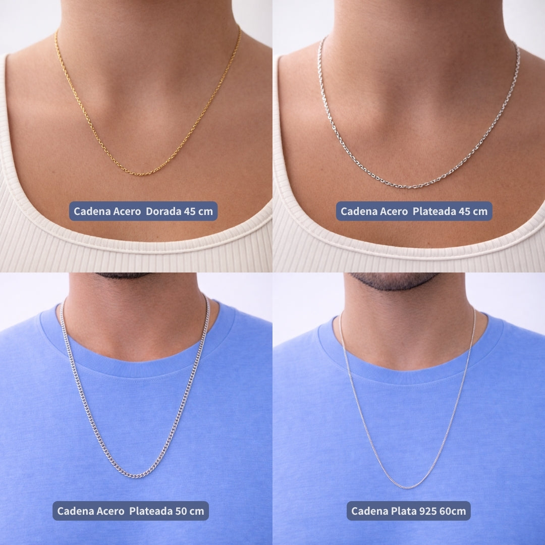 Pack 2 Collares Grabados + 2 Fotos Impresas + 2 Cajitas de Joya Gratis 🌟 | Historia Compartida 🫂