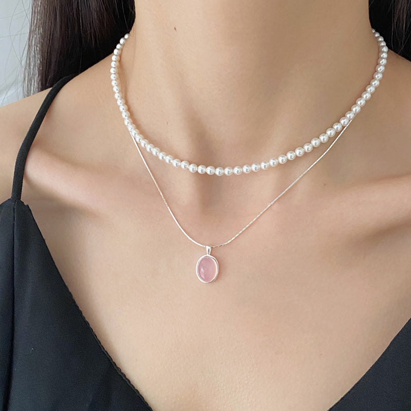 Collar Piedra Luna Plata Ley 925 | Amor Sereno 🌙