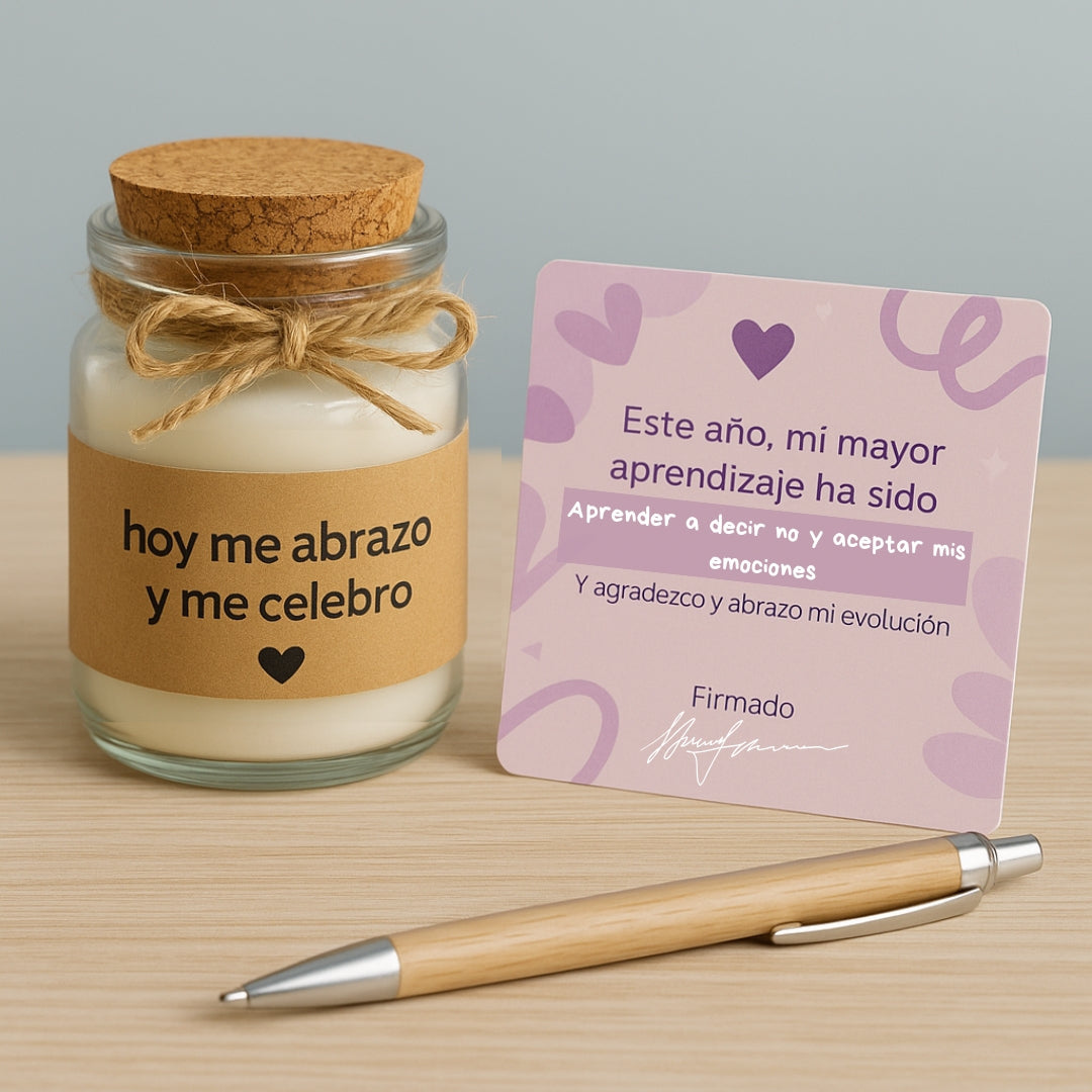 Feliz Cumpleaños: Caja ritual de cierre de ciclo con joya grabada 🎂