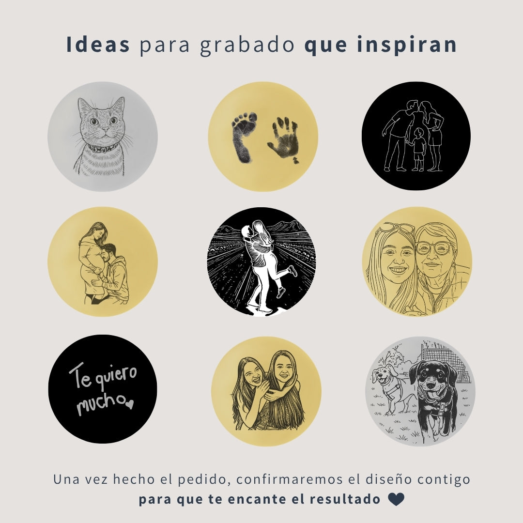 Llavero Grabado Redondo | Recuerdos que vuelven al corazón ✨