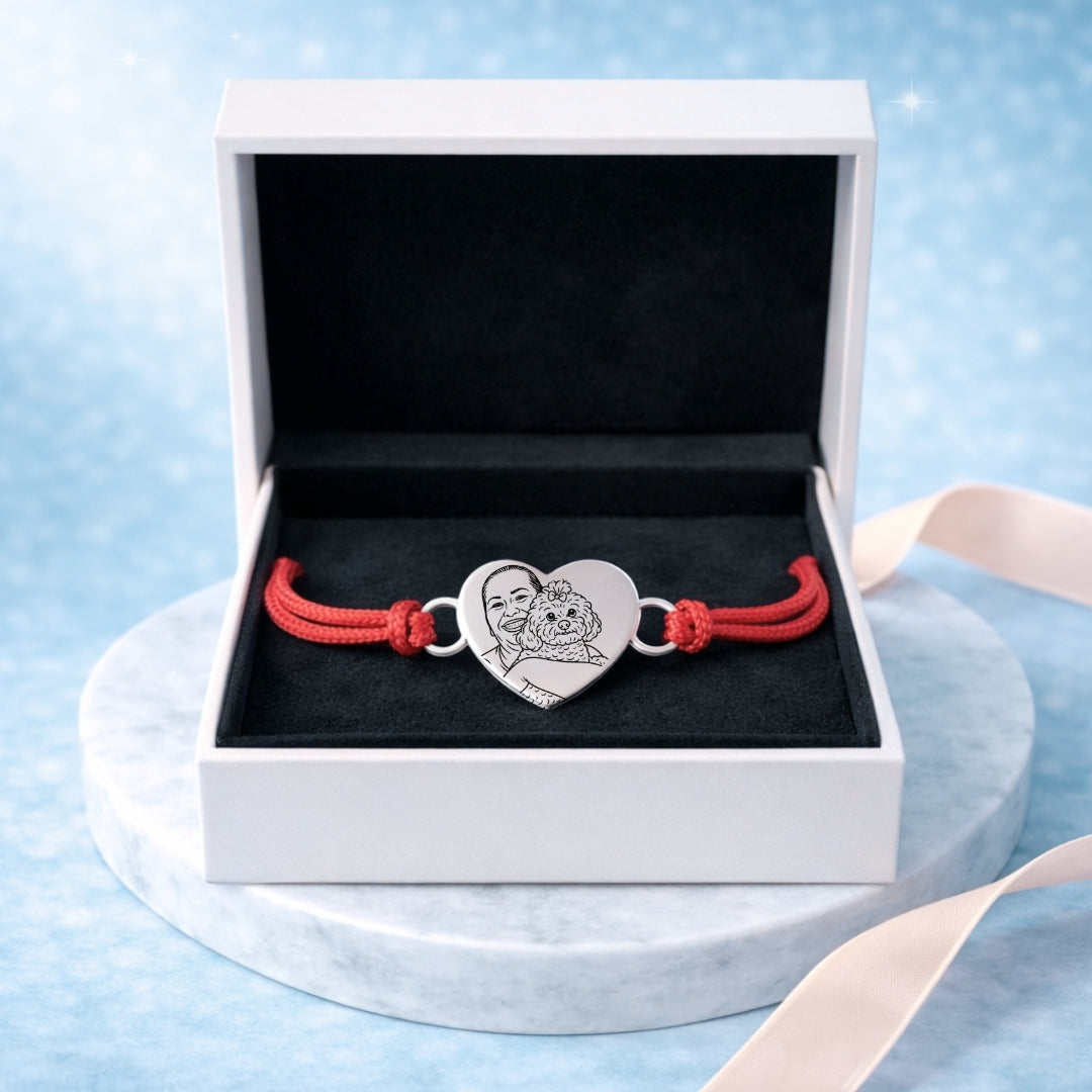 Pulsera de Hilo Personalizada + Foto Polaroid Gratis 🌟 | Amor del Bueno 💘