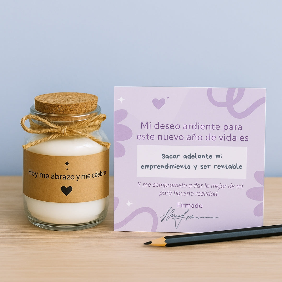 Feliz Cumpleaños: Caja ritual de cierre de ciclo con joya grabada 🎂