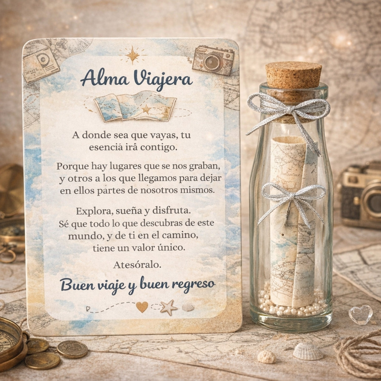 Carta en Botella │ Alma Viajera 👜