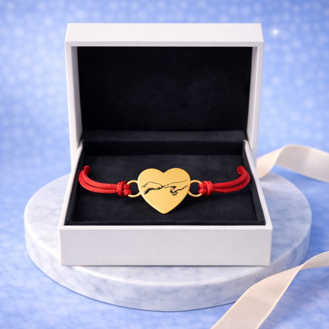 Pulsera de Hilo Personalizada + Foto Polaroid Gratis 🌟 | Abuelita te amo 💘