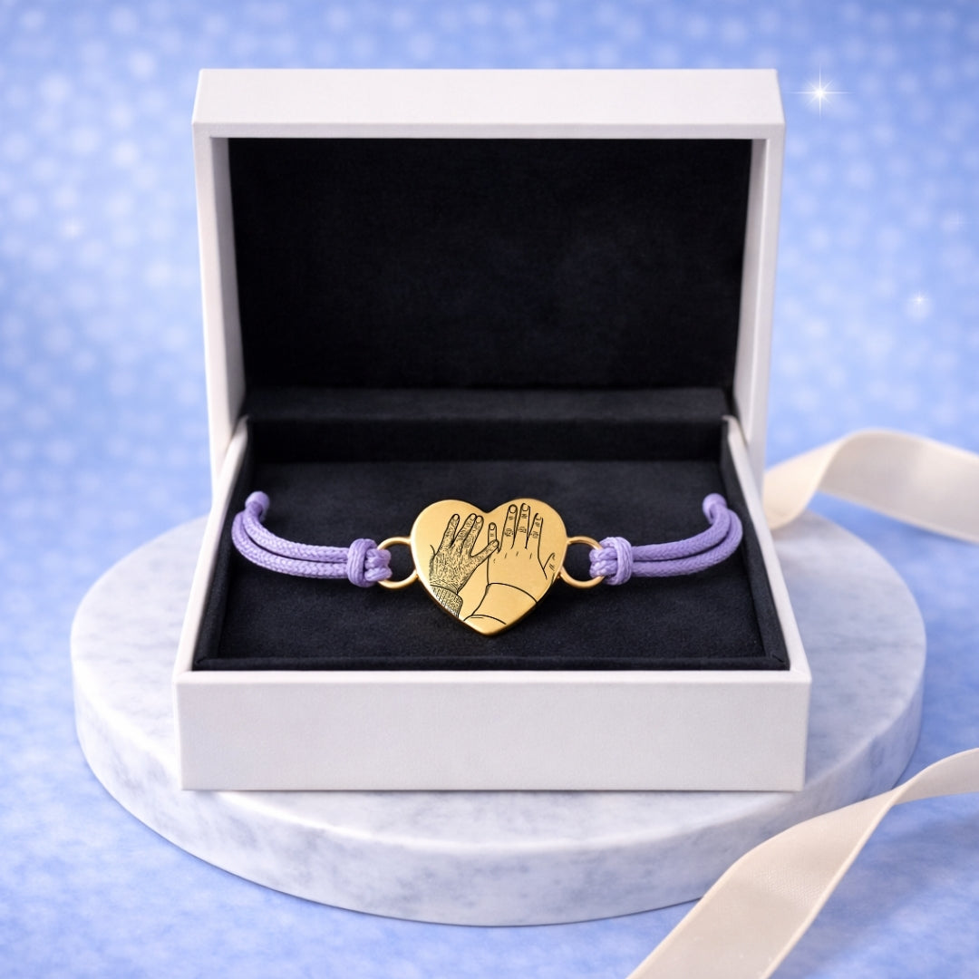 Pulsera de Hilo Personalizada + Foto Polaroid Gratis 🌟 | Abuelita te amo 💘