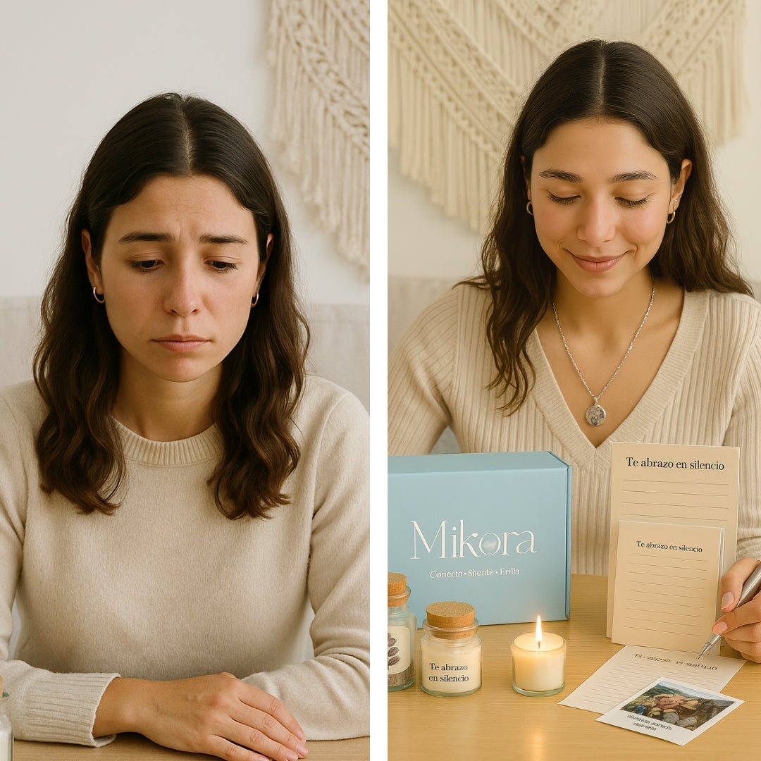 Abrazo al Cielo: Caja Ritual de despedida con joya y acompañamiento emocional 🪽