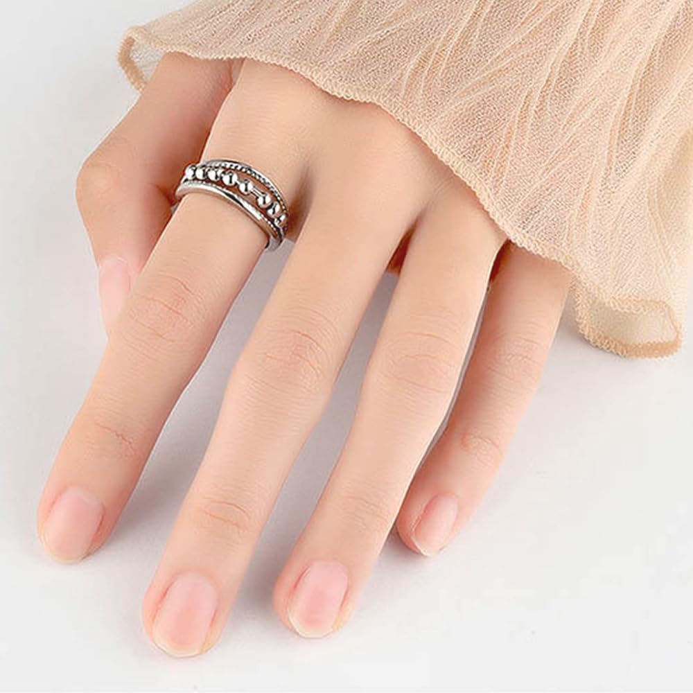 Anillo Bolitas Ajustable: Alivia tu estrés y ansiedad 🧘♀️