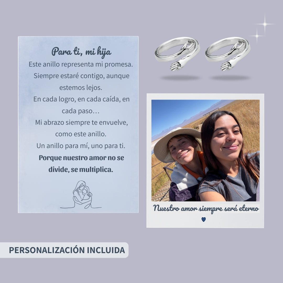 Un Abrazo para Siempre | Anillos Mamá e Hija 💖👩👧