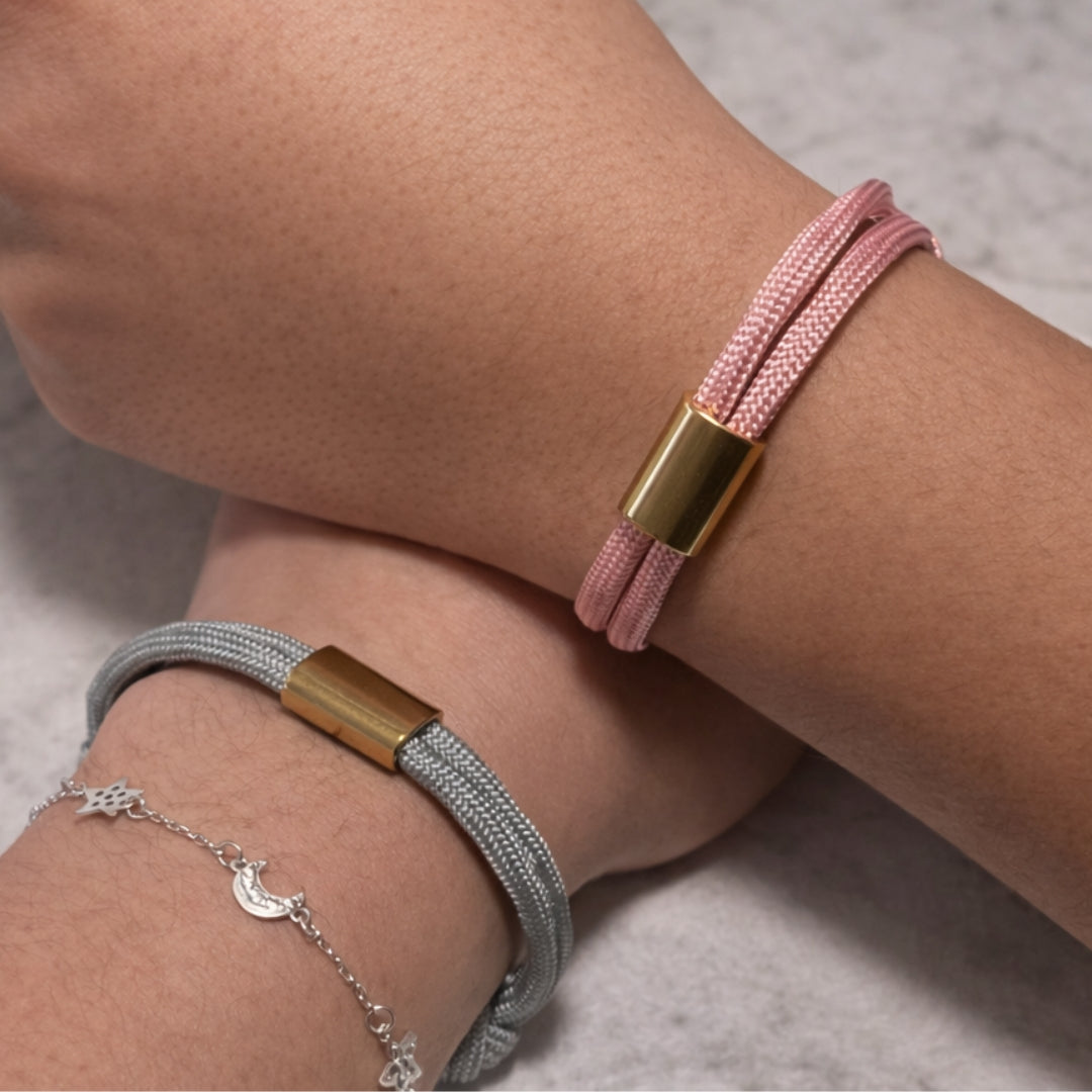 Pulsera Marinera Rosa con Grabado Gratis