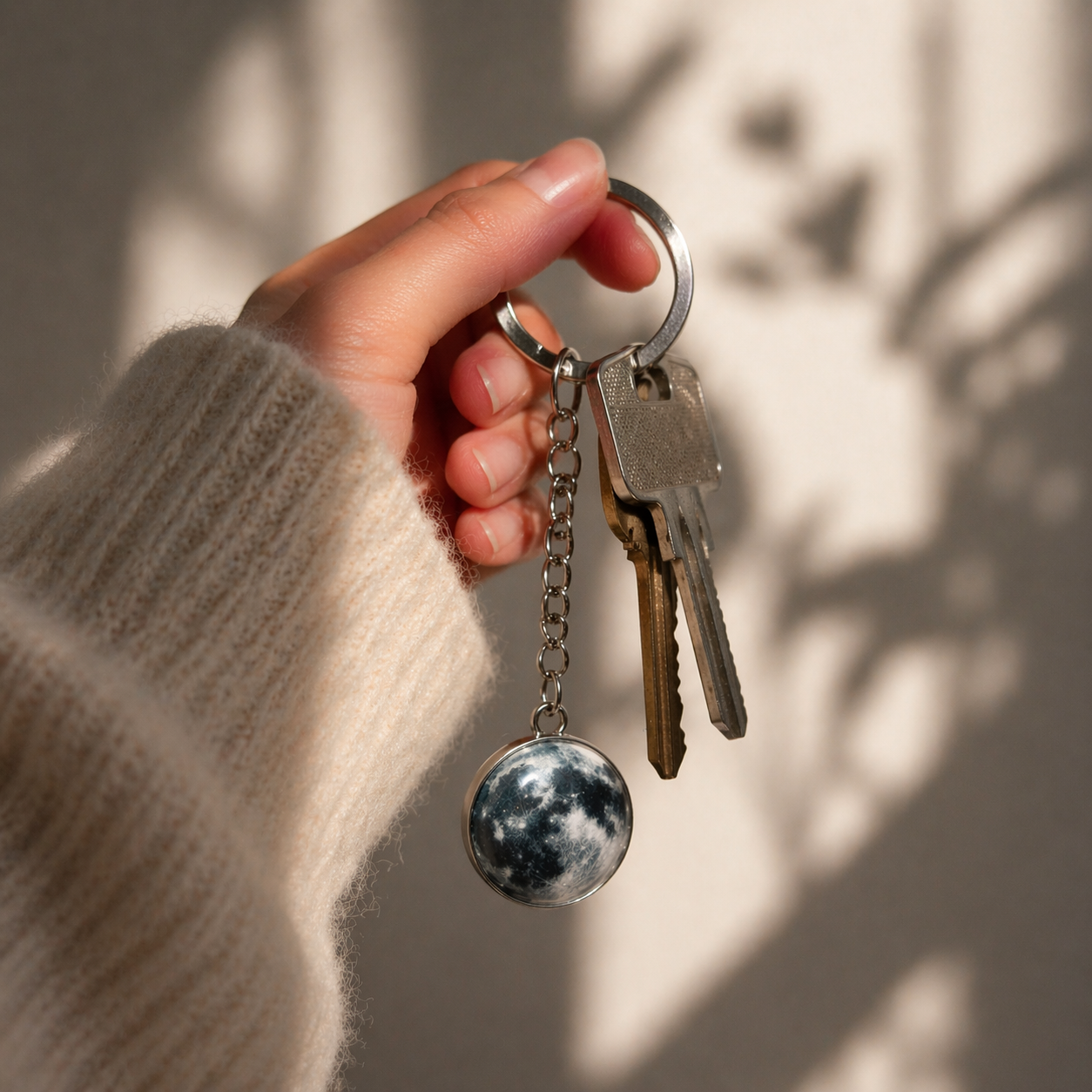 1+1 GRATIS 🎁 Pack 2 Llaveros Luna Luminosa | Para compartir con tu persona especial 🌝