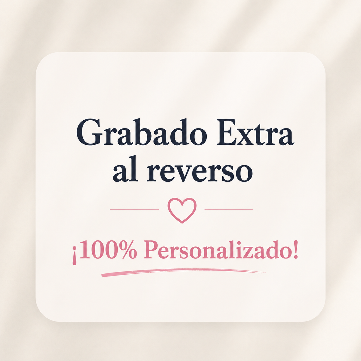 Grabado Extra al Reverso de tu joya 🪄