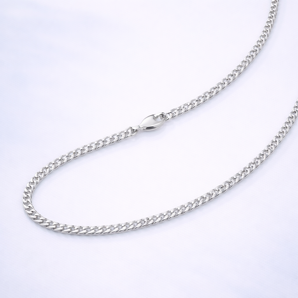 Cadena Cuba de Acero Inoxidable | 50 cm ✨