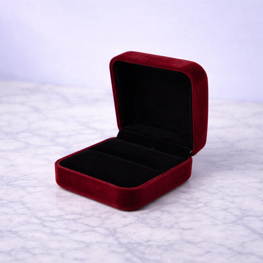 Caja Collar Rojo Terciopelo Premium | Intensidad que Resalta ❤️✨