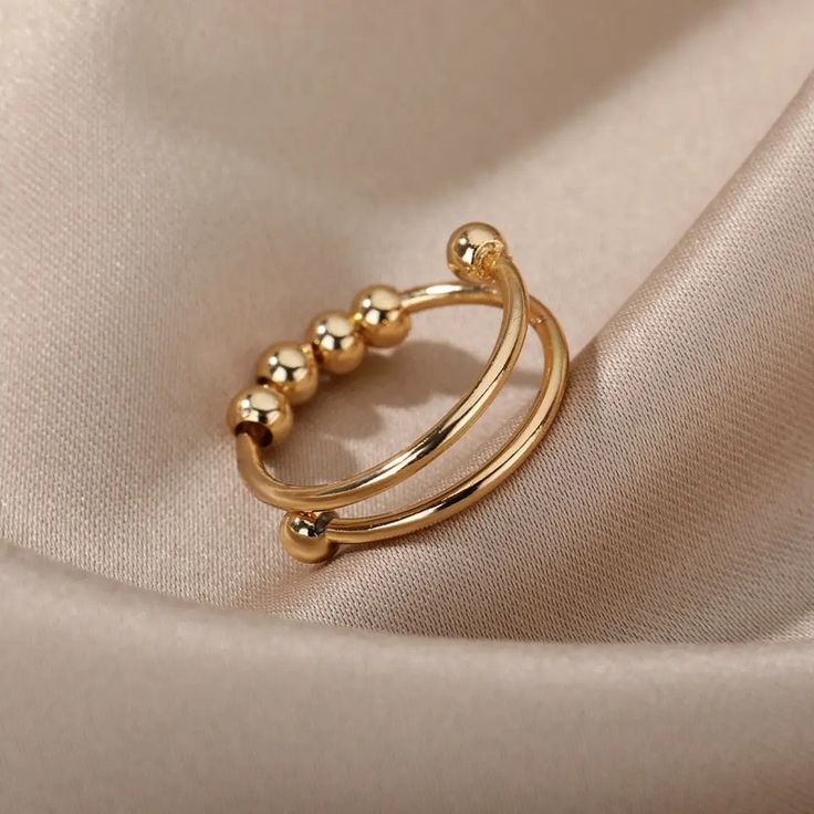 Anillo Bolitas Ajustable: Alivia tu estrés y ansiedad 🧘♀️