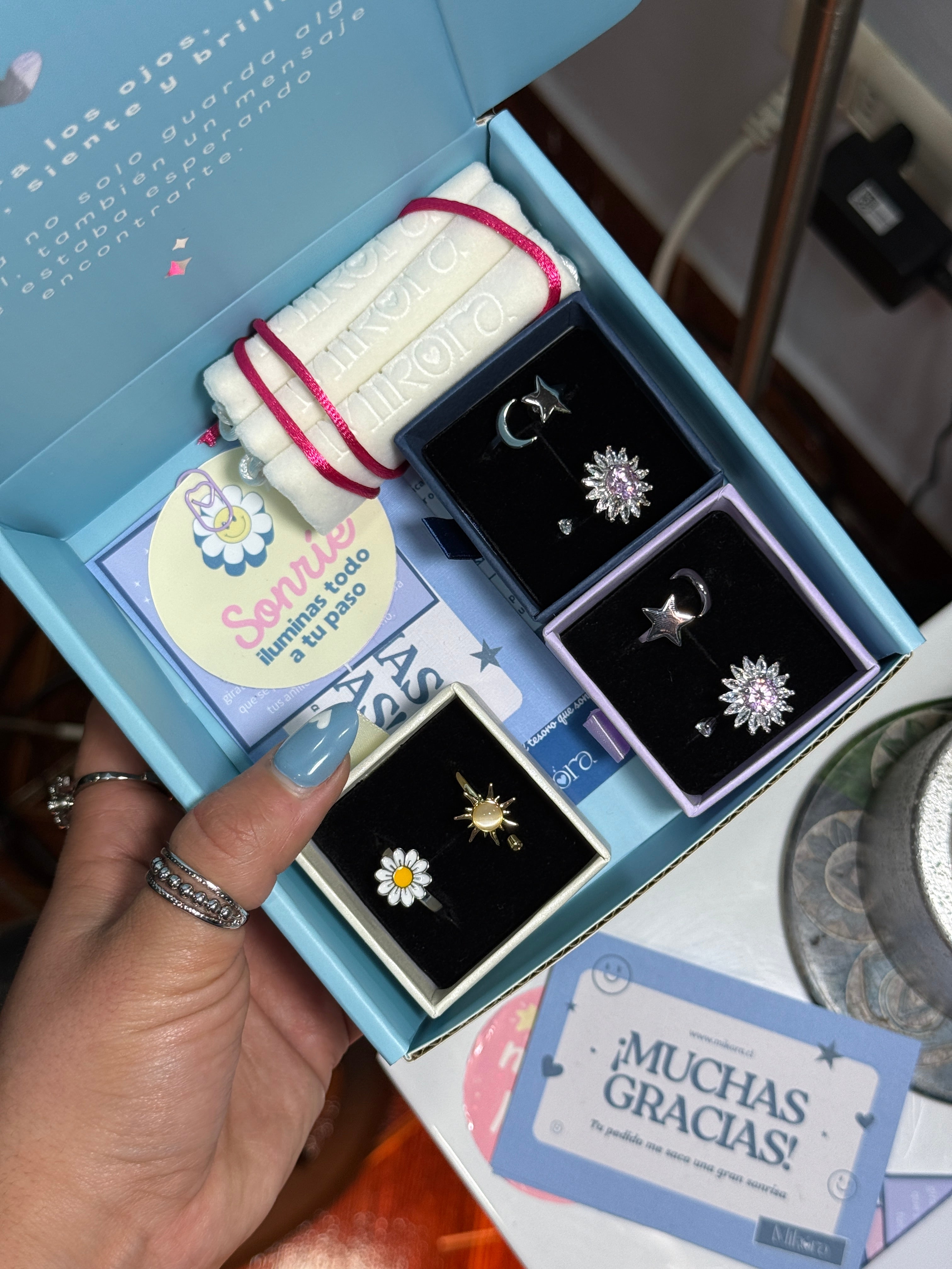 Pack Anillos Giratorios Talla Ajustable 💍┃ Perfectos para calmar ansiedad y evitar mordida de uñas 🧘♀️