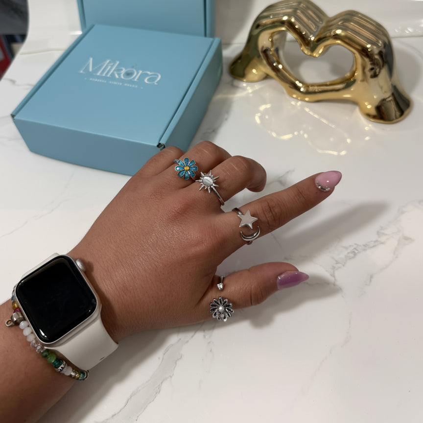 Anillo Giratorio Talla Ajustable 💍┃ Perfectos para calmar ansiedad y evitar mordida de uñas 🧘♀️
