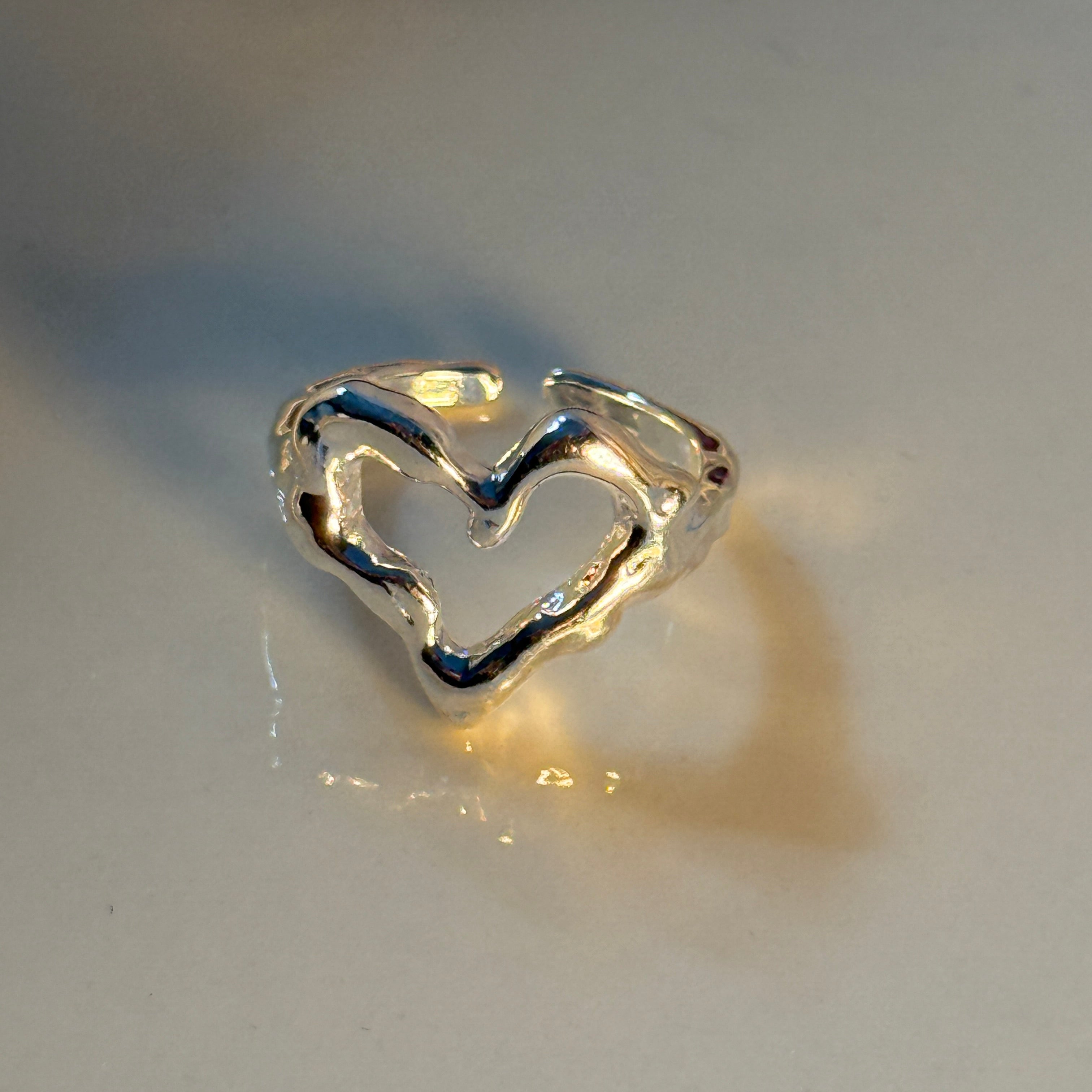 Anillo Corazón Plata Ley 925