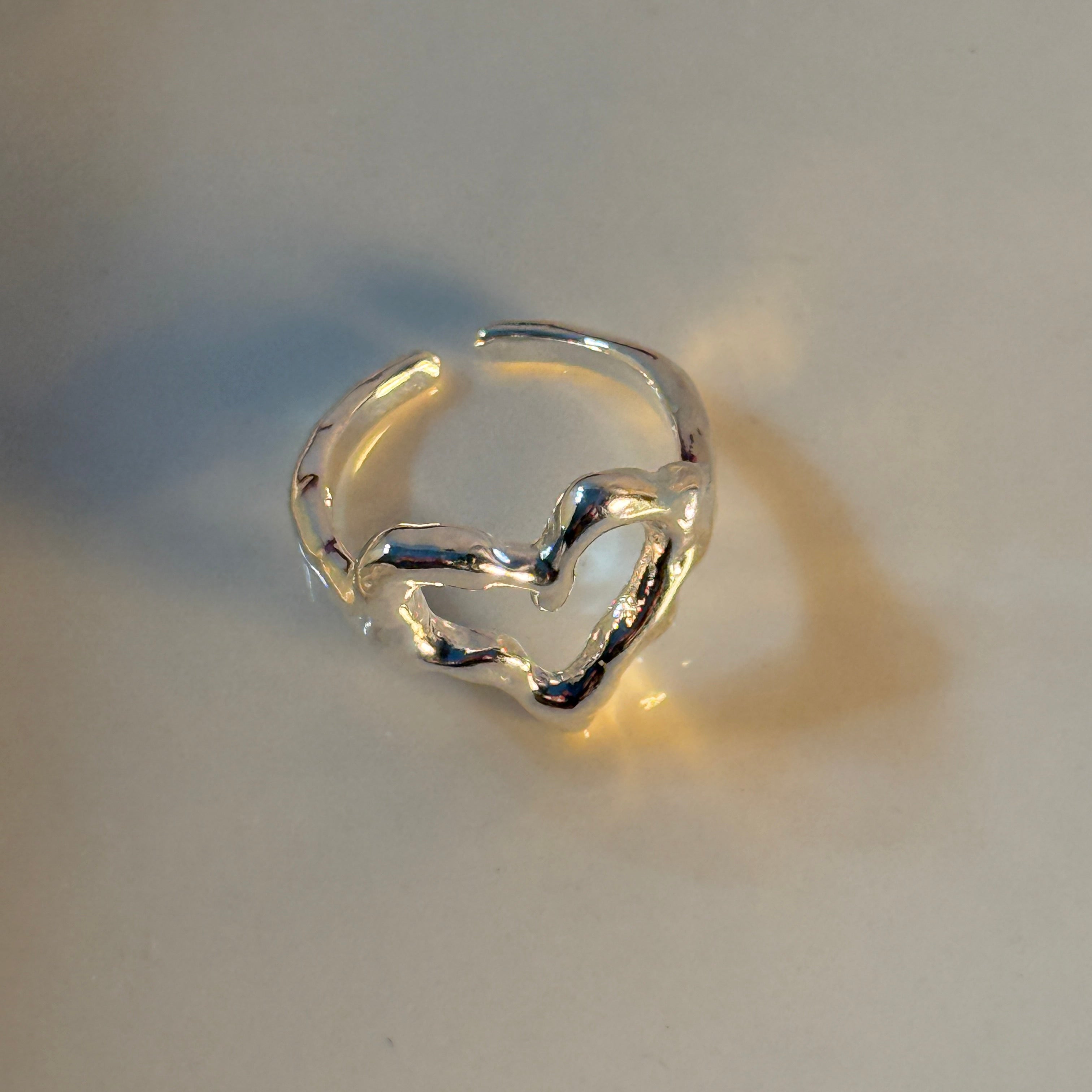 Anillo Corazón Plata Ley 925