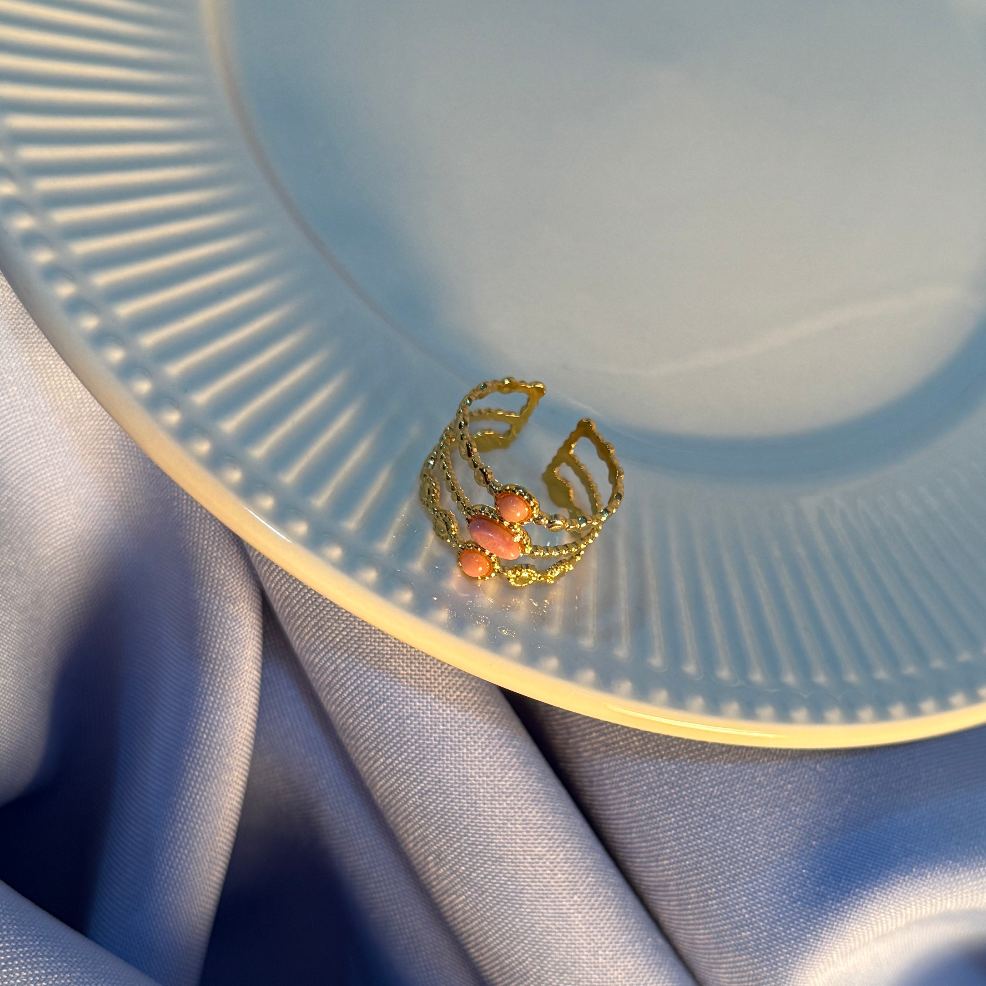 Anillo Triple Diosa | Amor y Equilibrio 🌸