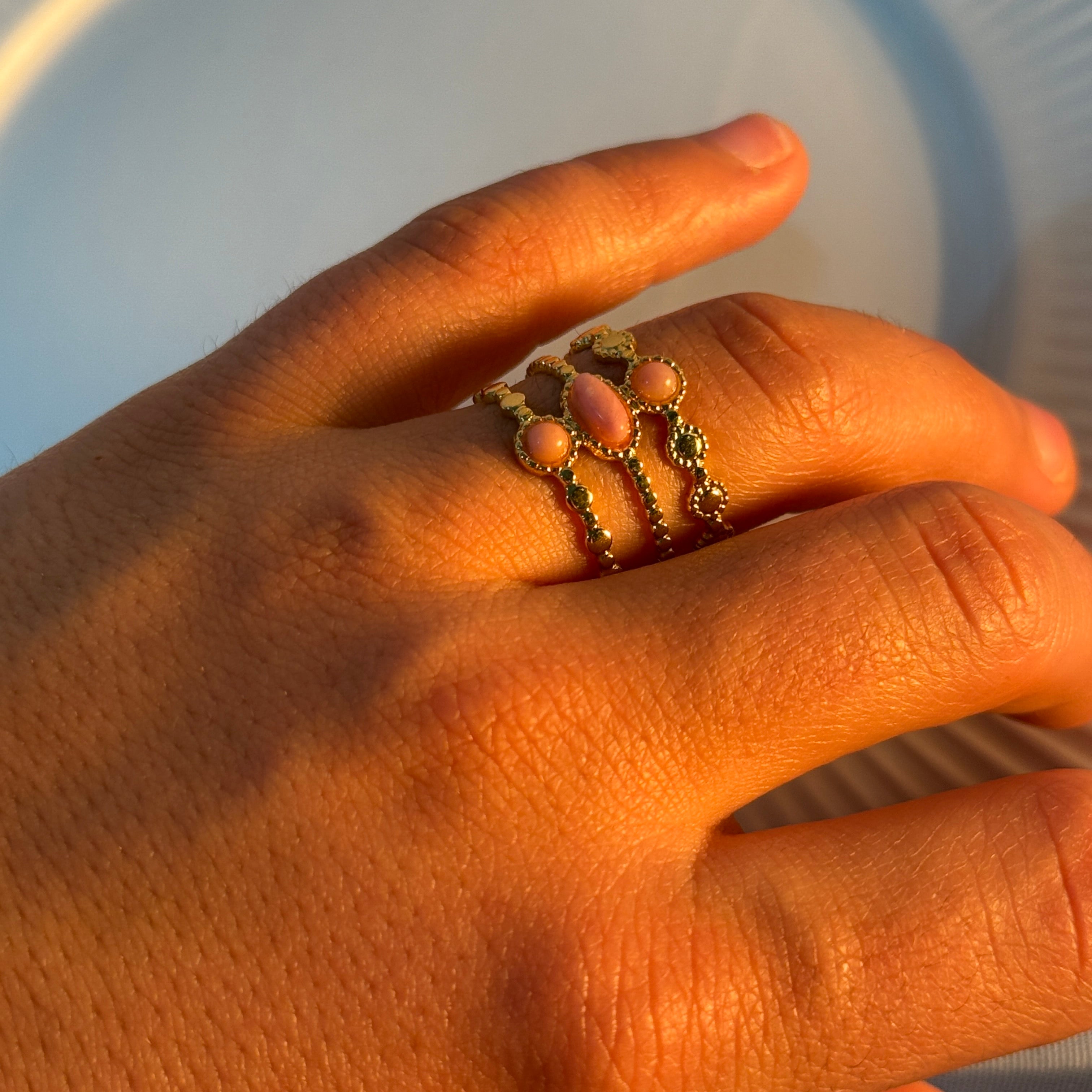 Anillo Triple Diosa | Amor y Equilibrio 🌸