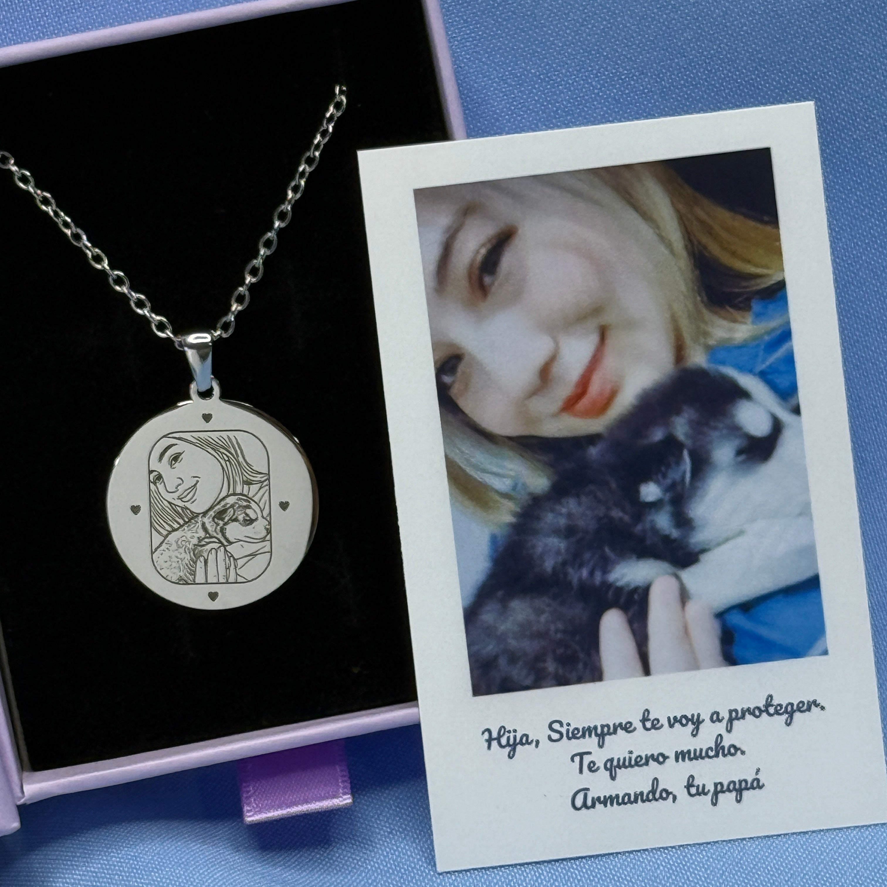 Collar Recuerdo Grabado | La huella del amor eterno ✨