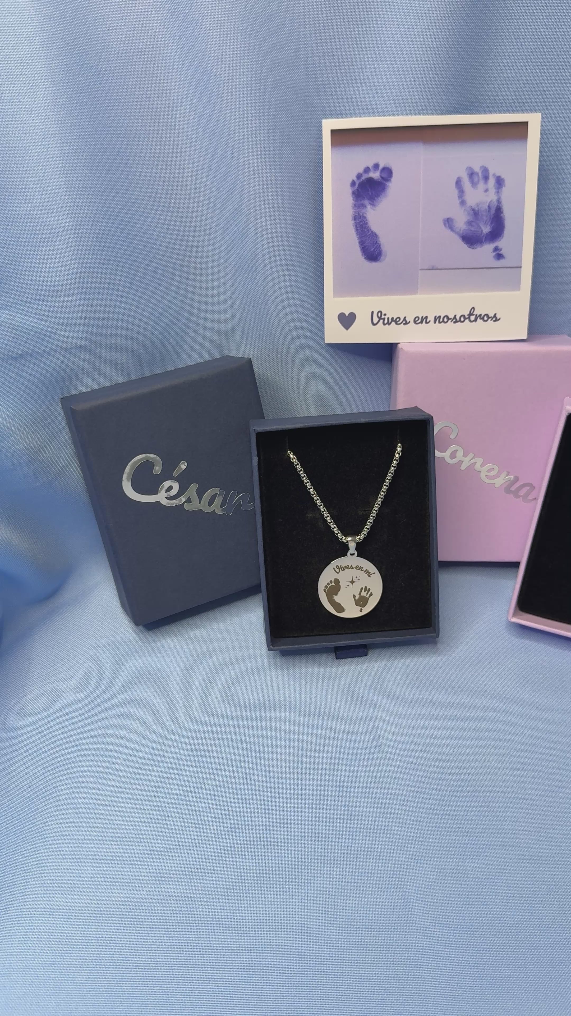 Collar Recuerdo Grabado | La huella del amor eterno ✨