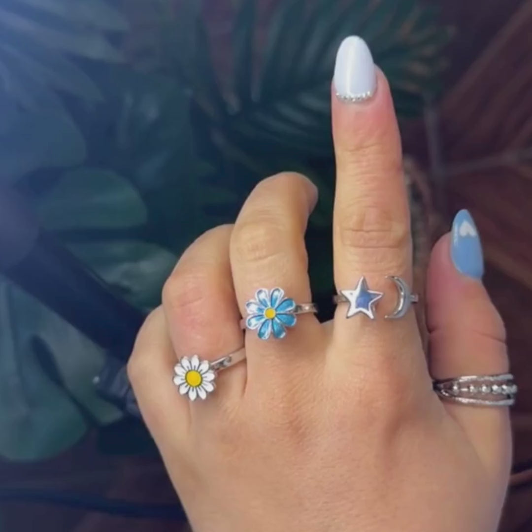Pack Anillos Giratorios Talla Ajustable 💍┃ Perfectos para calmar ansiedad y evitar mordida de uñas 🧘♀️