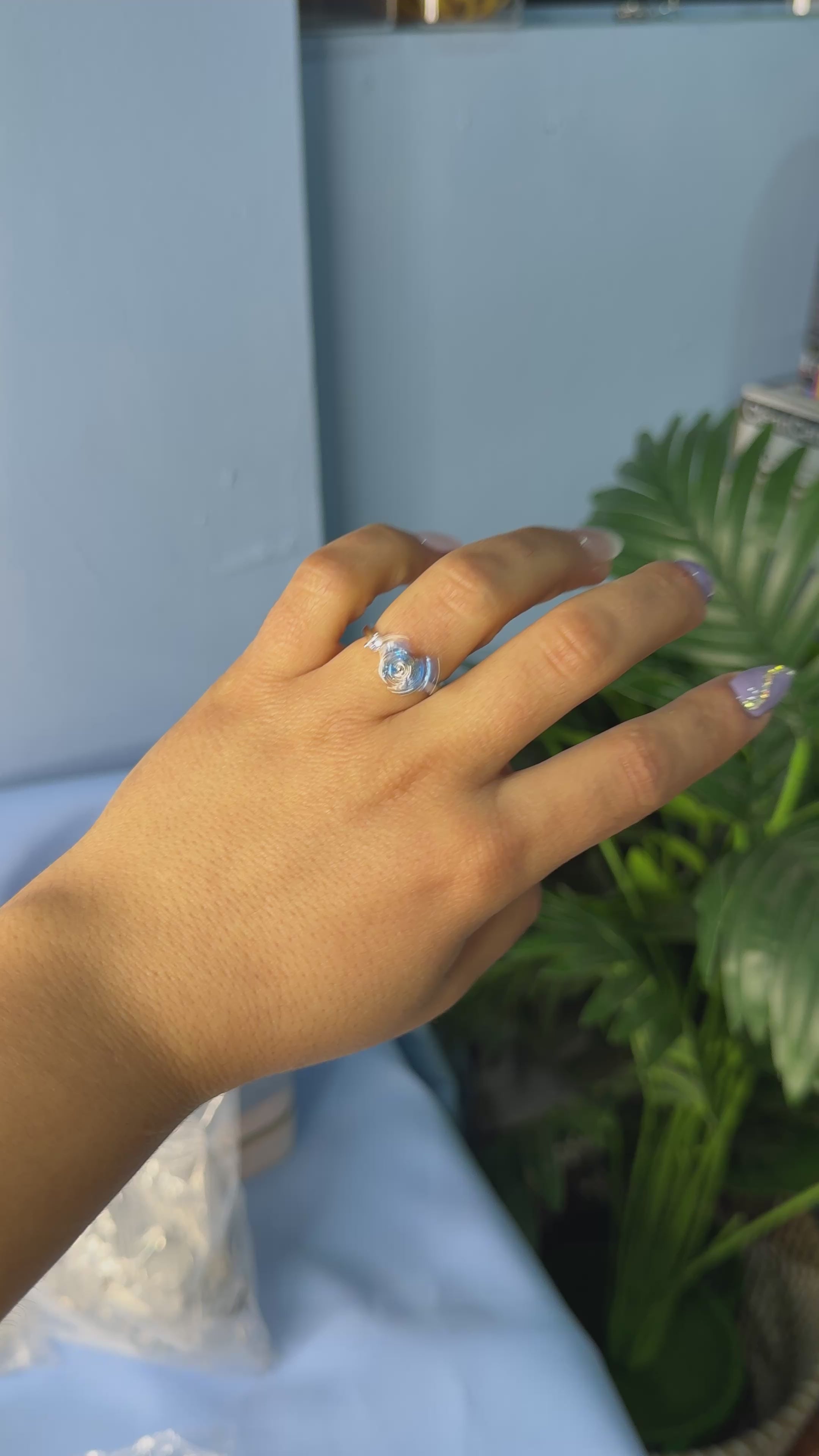 Anillo Mariposa Azul Giratoria Ajustable: Alivia tu estrés y ansiedad 🧘♀️