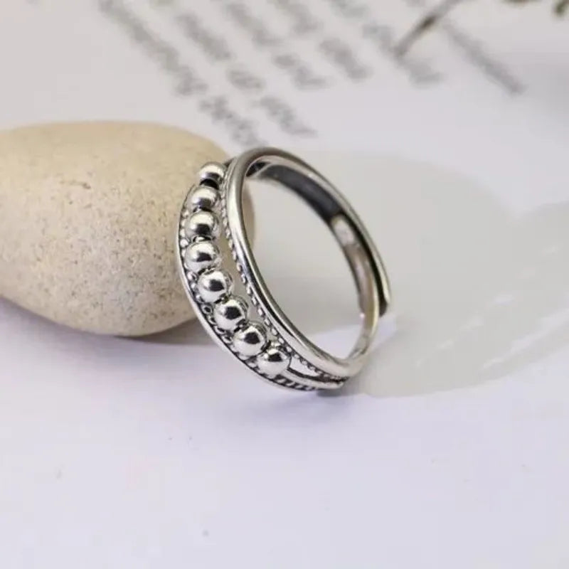 Anillo Bolitas Ajustable: Alivia tu estrés y ansiedad 🧘♀️
