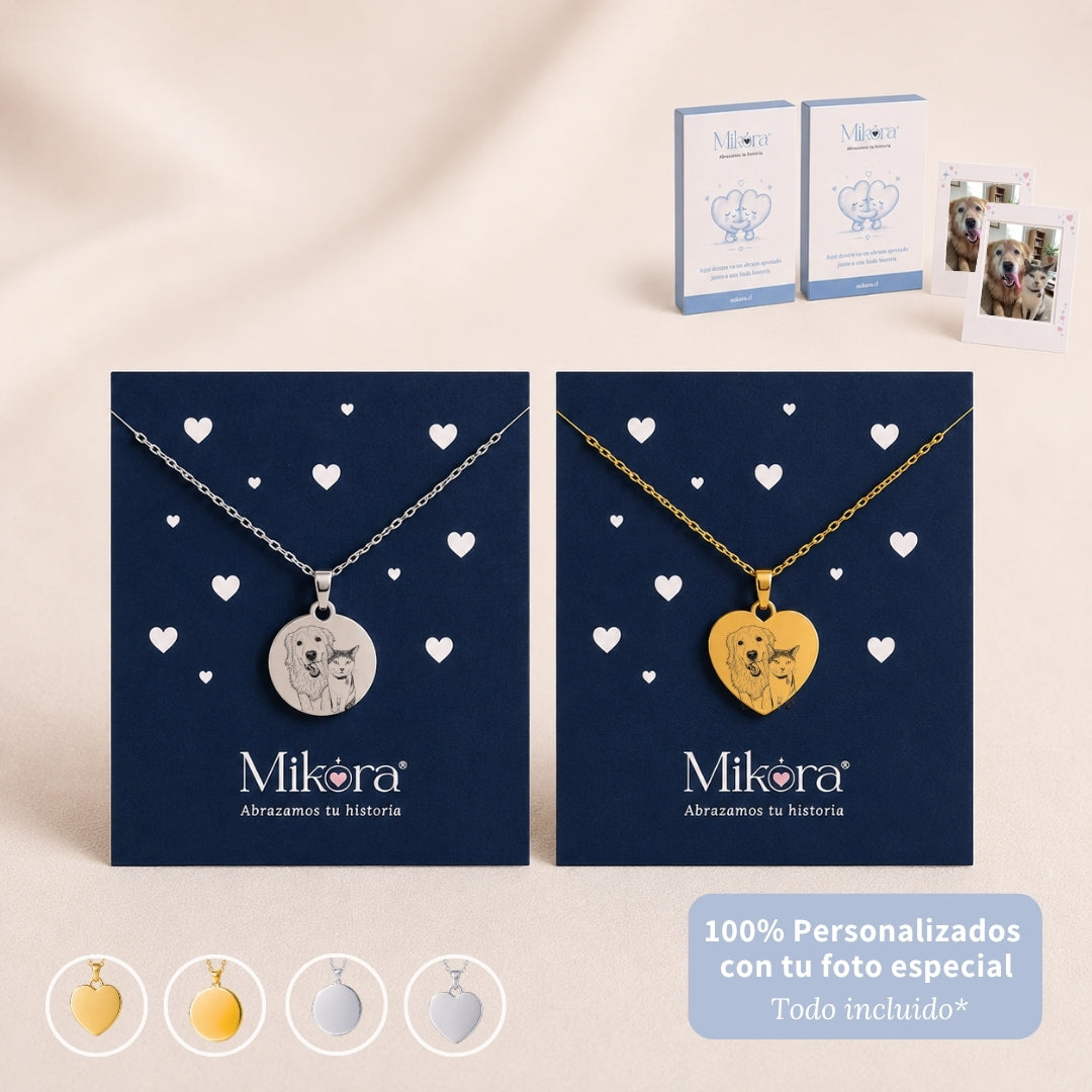Pack 2 Collares con Grabado Personalizado | Historia Compartida 🫂