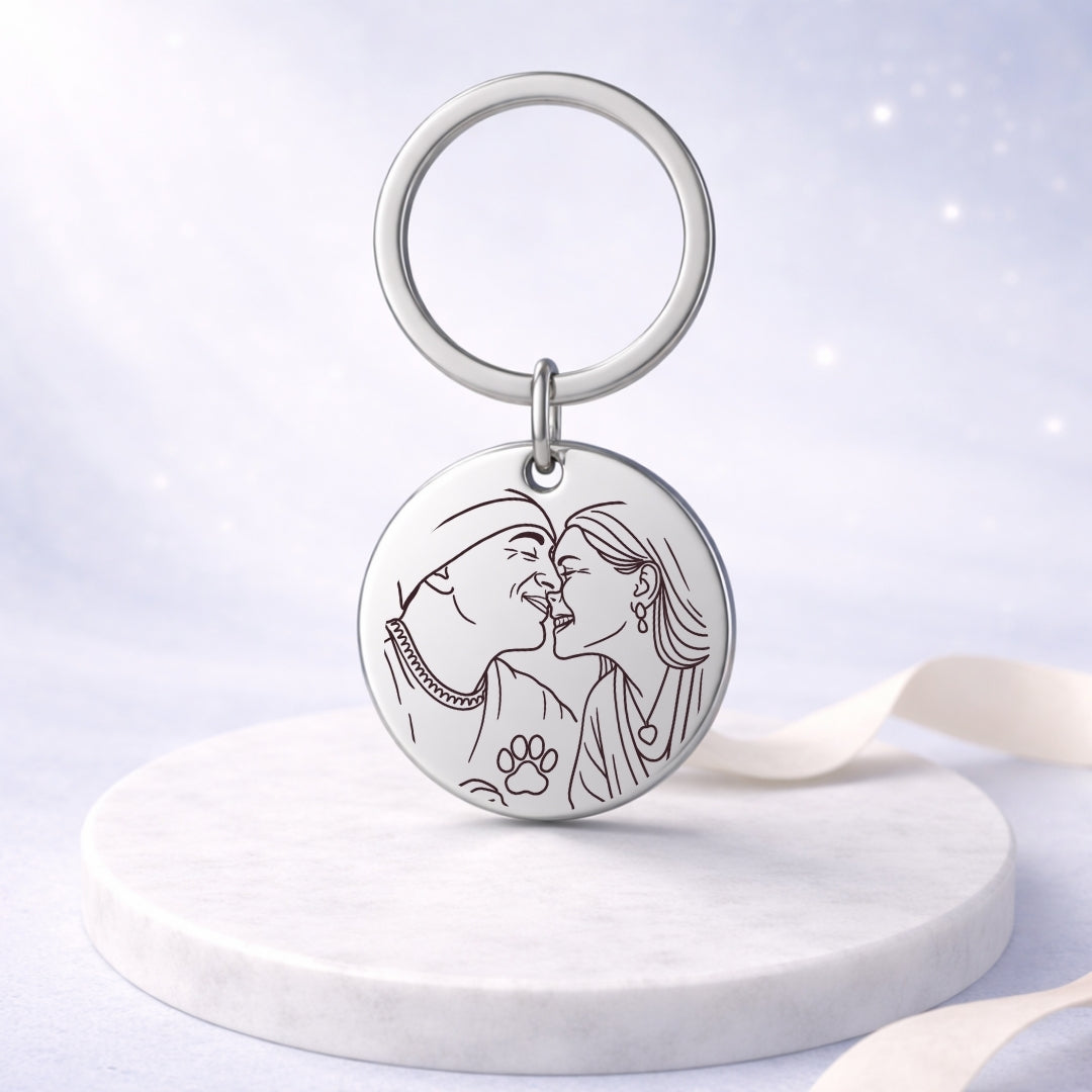 Llavero Personalizado + Foto Polaroid Gratis 🌟 | Amigo Fiel 💘