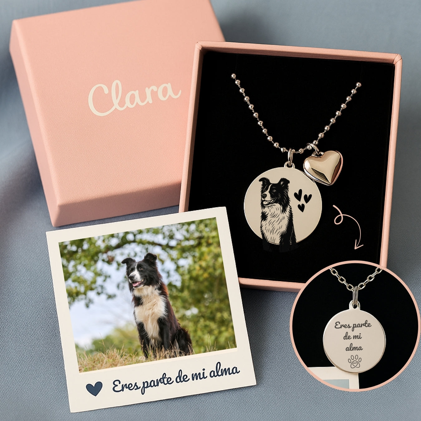 Collar Recuerdo Grabado | Mi Amigo Fiel ✨