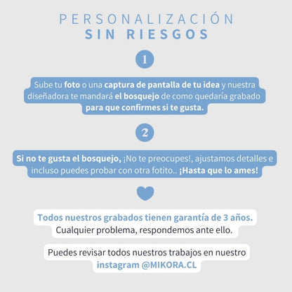 Pack 2 Collares Grabados + 2 Fotos Impresas + 2 Cajitas de Joya Gratis 🌟  | Historia Compartida 🫂