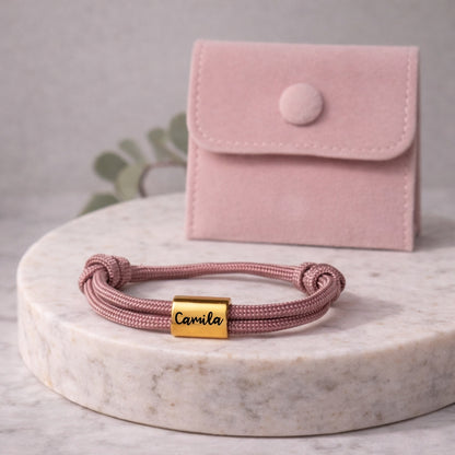 Pulsera Marinera Rosa con Grabado Gratis