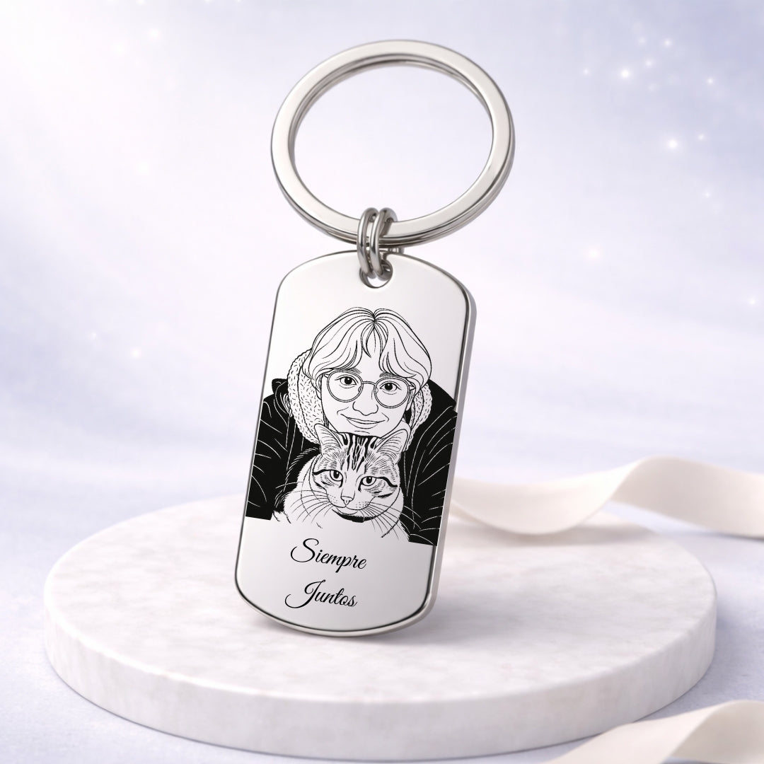 Llavero Personalizado + Foto Polaroid Gratis 🌟 | Amigo Fiel 💘