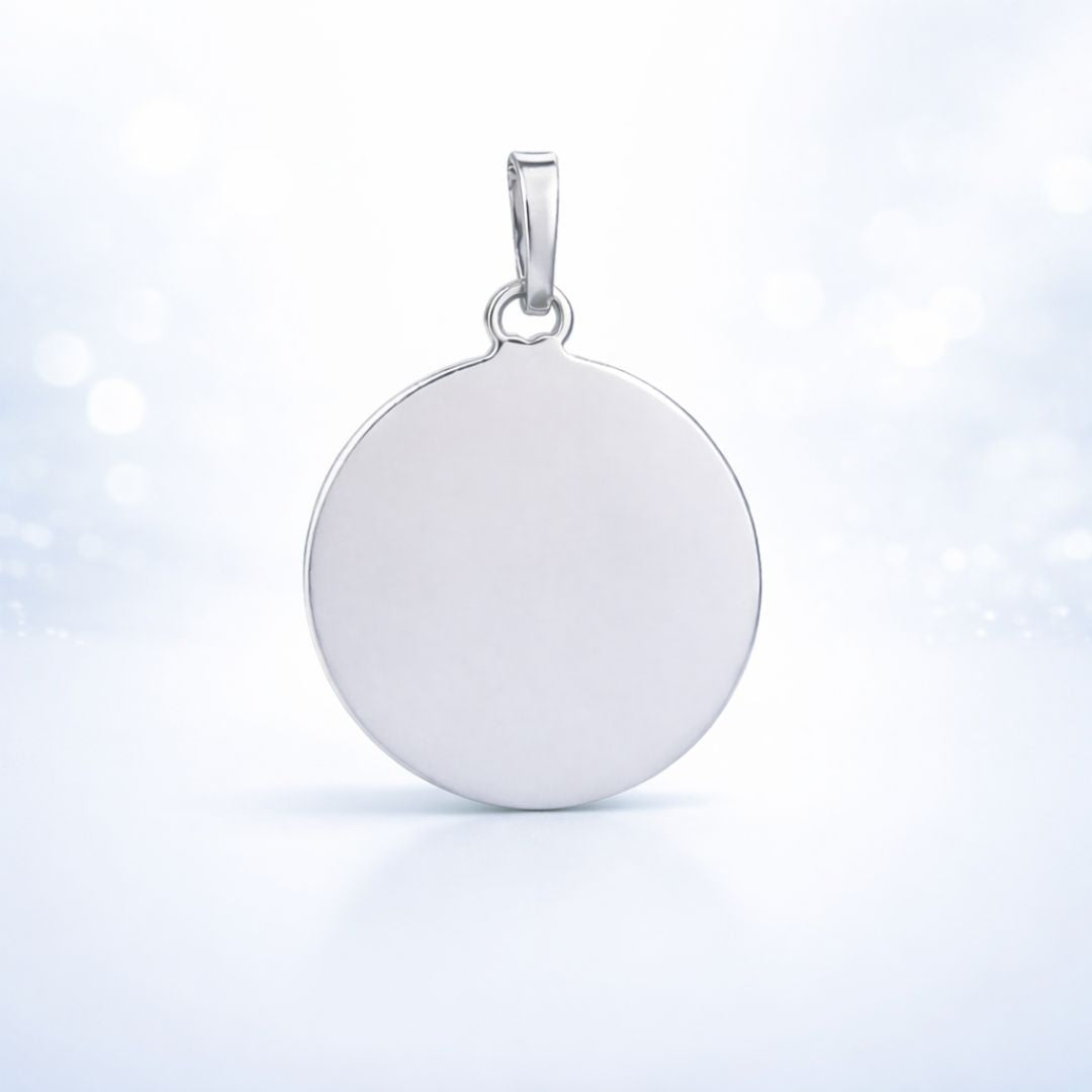 Dije Circular 15mm Personalizado | Plata Ley 925 ✨