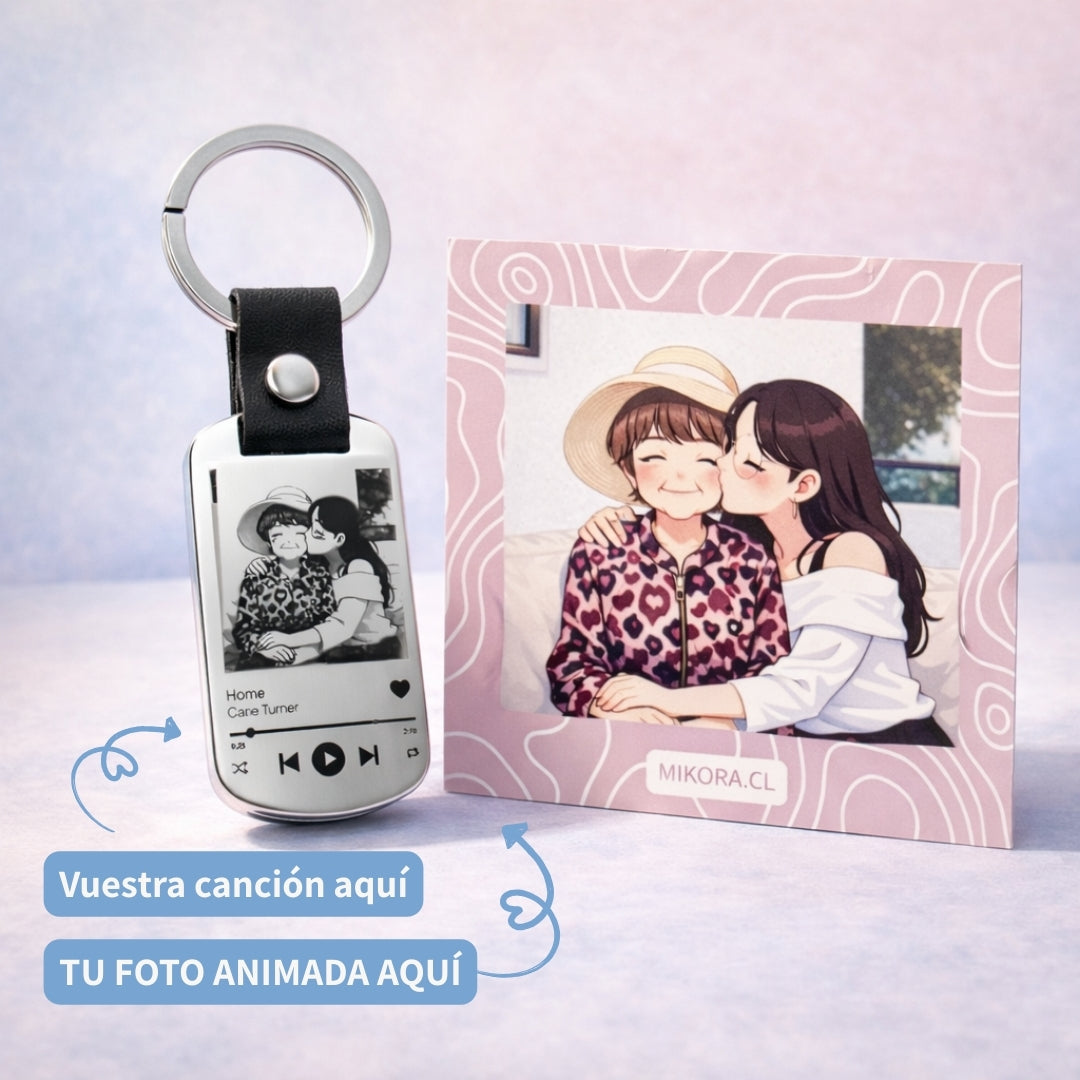 Llavero con foto animada + Foto Polaroid Gratis 🌟 ¡EDICIÓN LIMITADA!