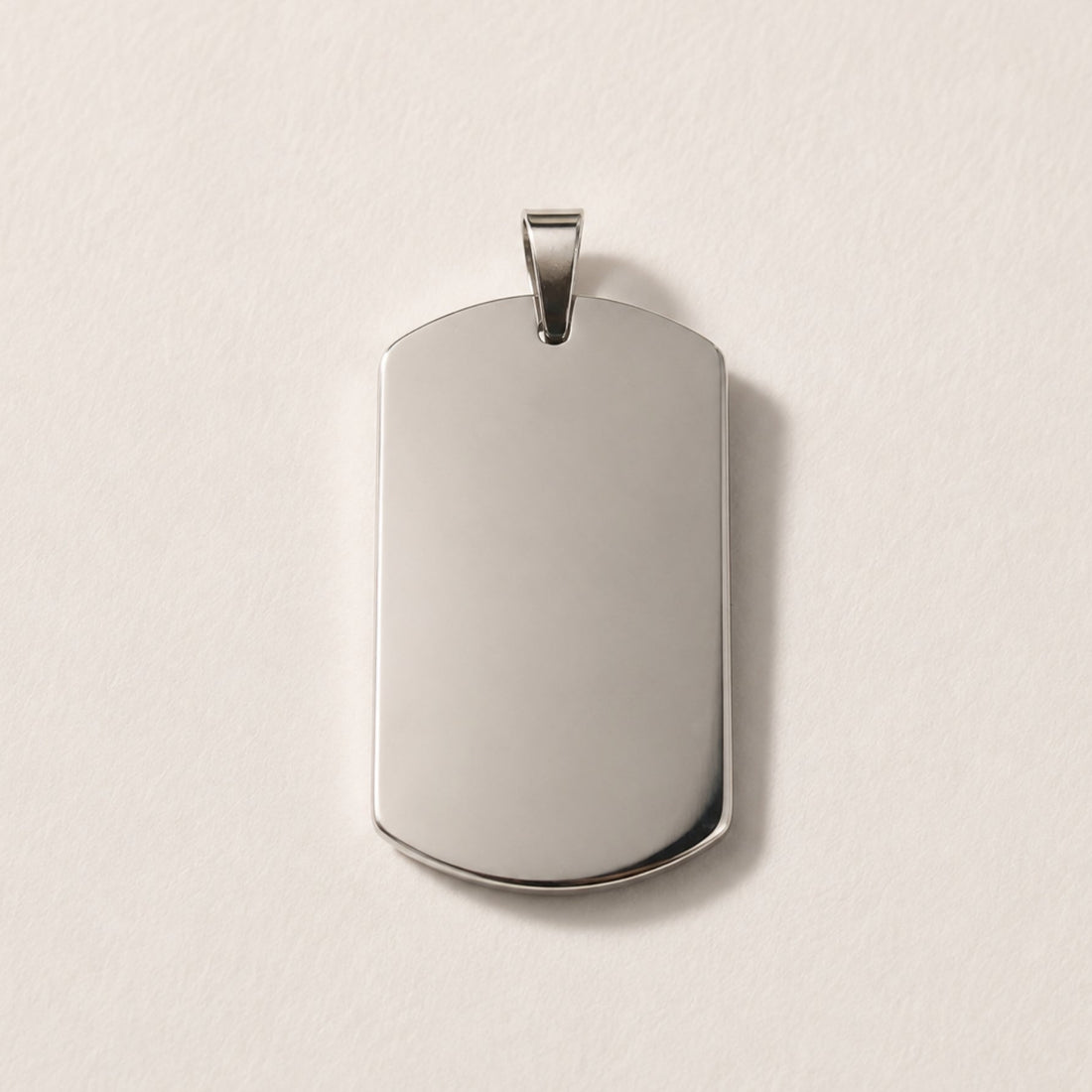 Dije Personalizado Rectangular 40x23 mm | Acero Quirúrgico