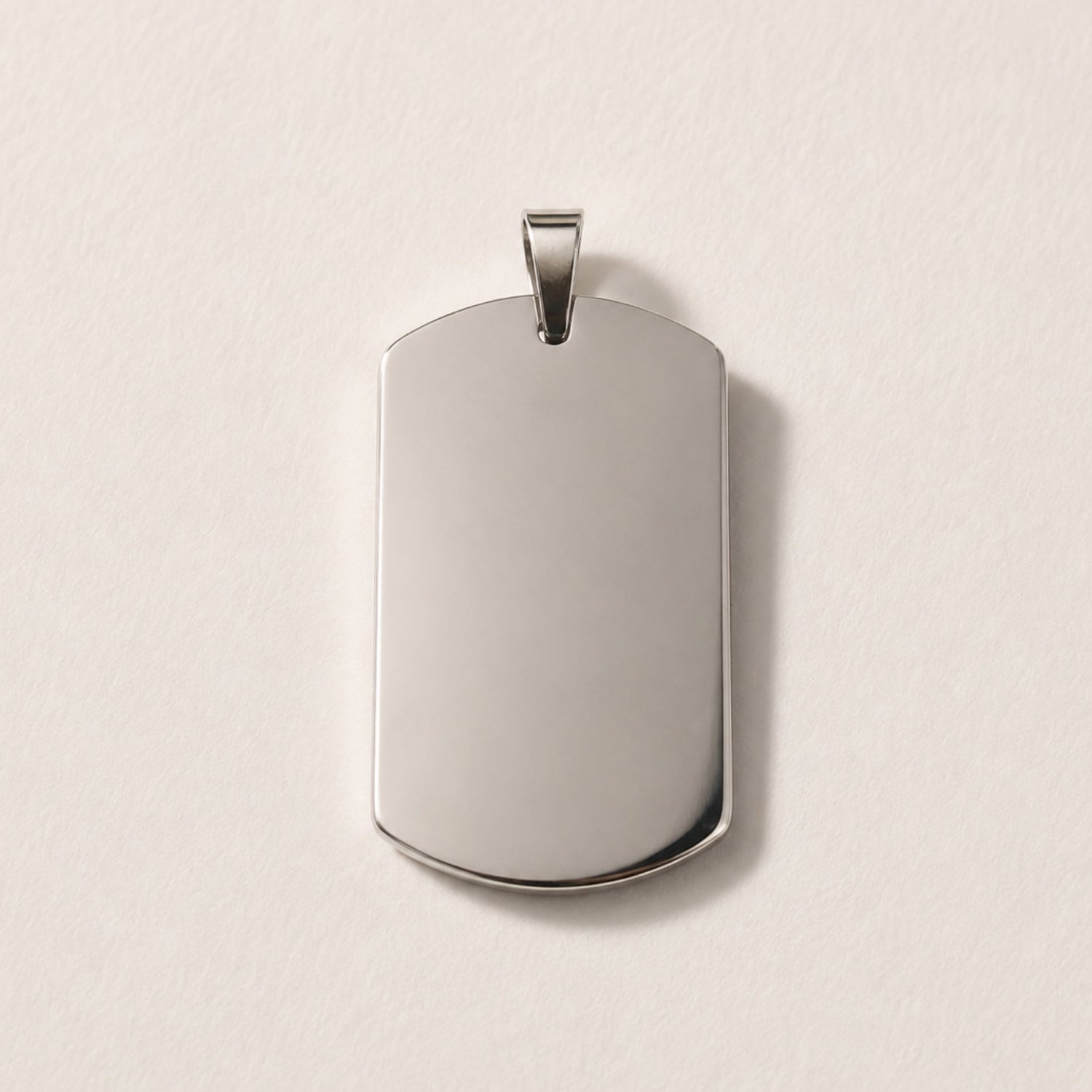 Dije Personalizado Rectangular 40x23 mm | Acero Quirúrgico