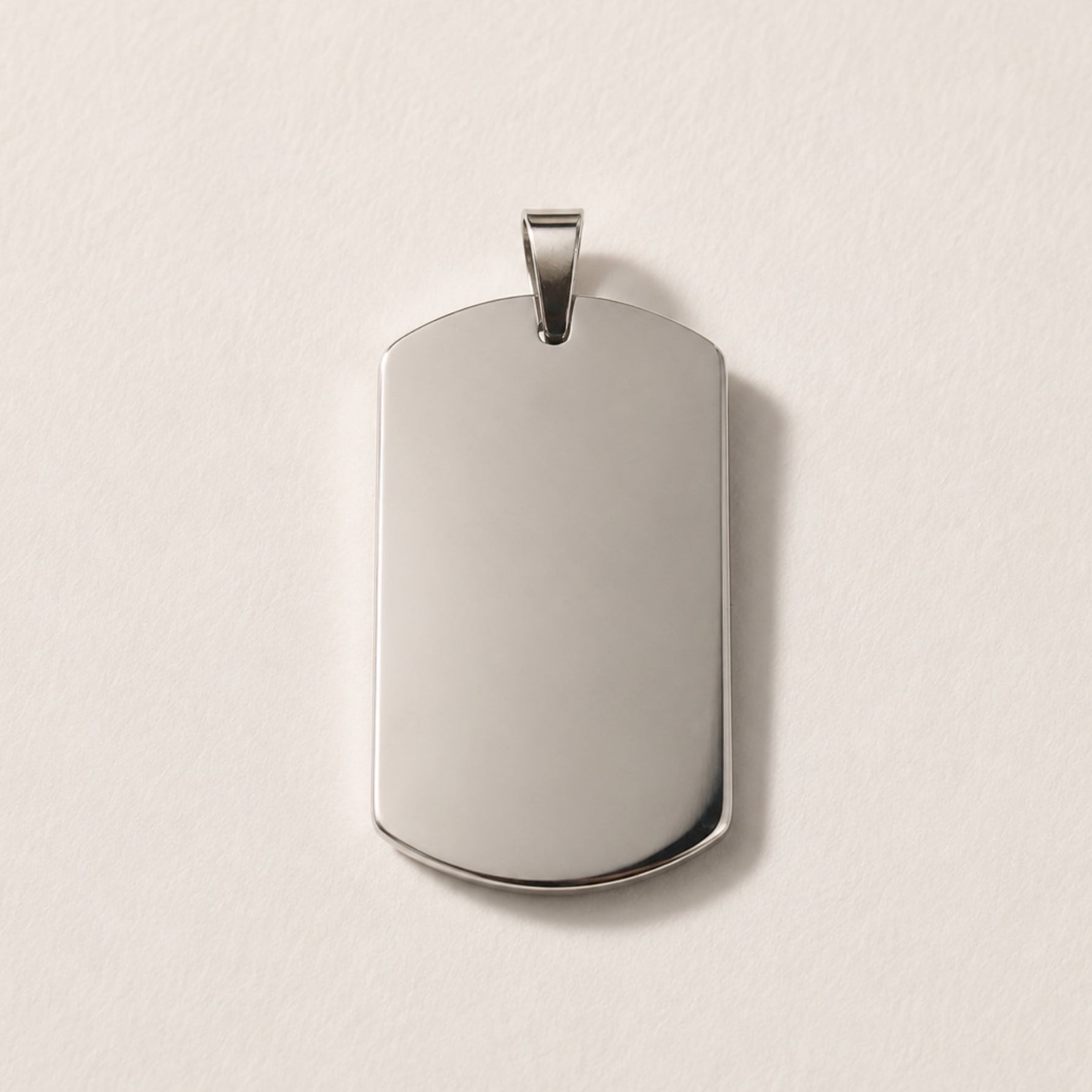 Dije Personalizado Rectangular 40x23 mm | Acero Quirúrgico
