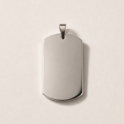 Dije Personalizado Rectangular 40x23 mm | Acero Quirúrgico