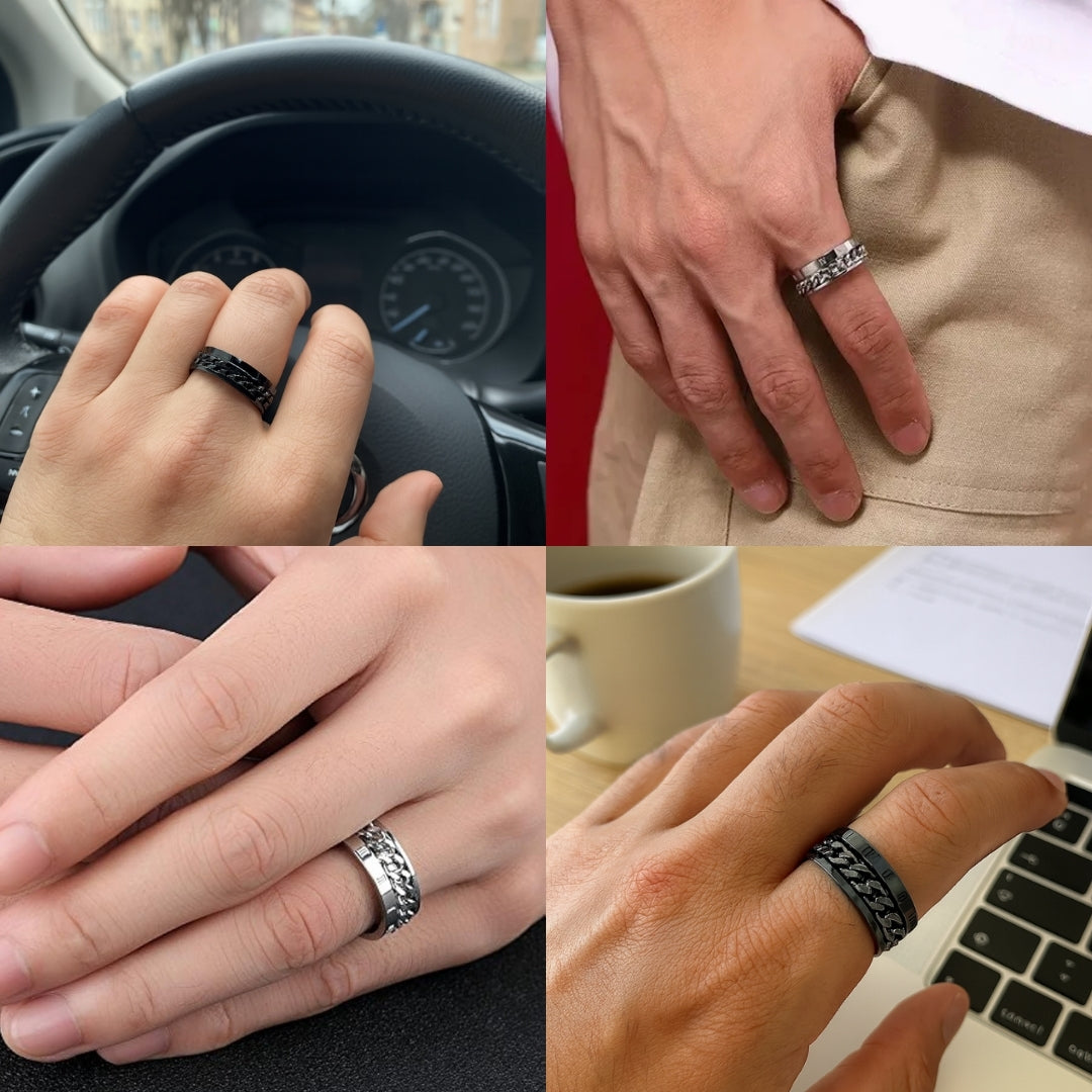 Anillo Atlas Giratorio Hombre : Control estrés y ansiedad