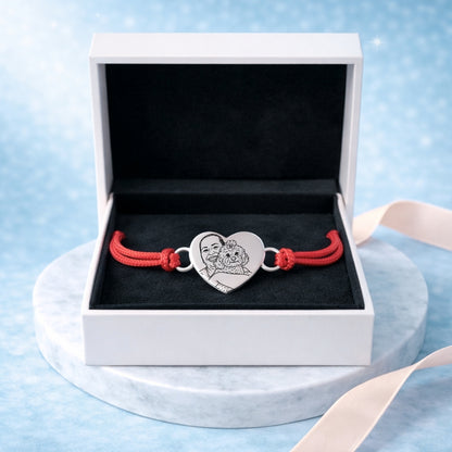 Pulsera de Hilo Personalizada + Foto Polaroid Gratis 🌟 | Amor del Bueno 💘