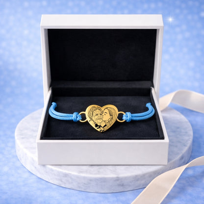 Pulsera de Hilo Personalizada + Foto Polaroid Gratis 🌟 | Abuelita te amo 💘