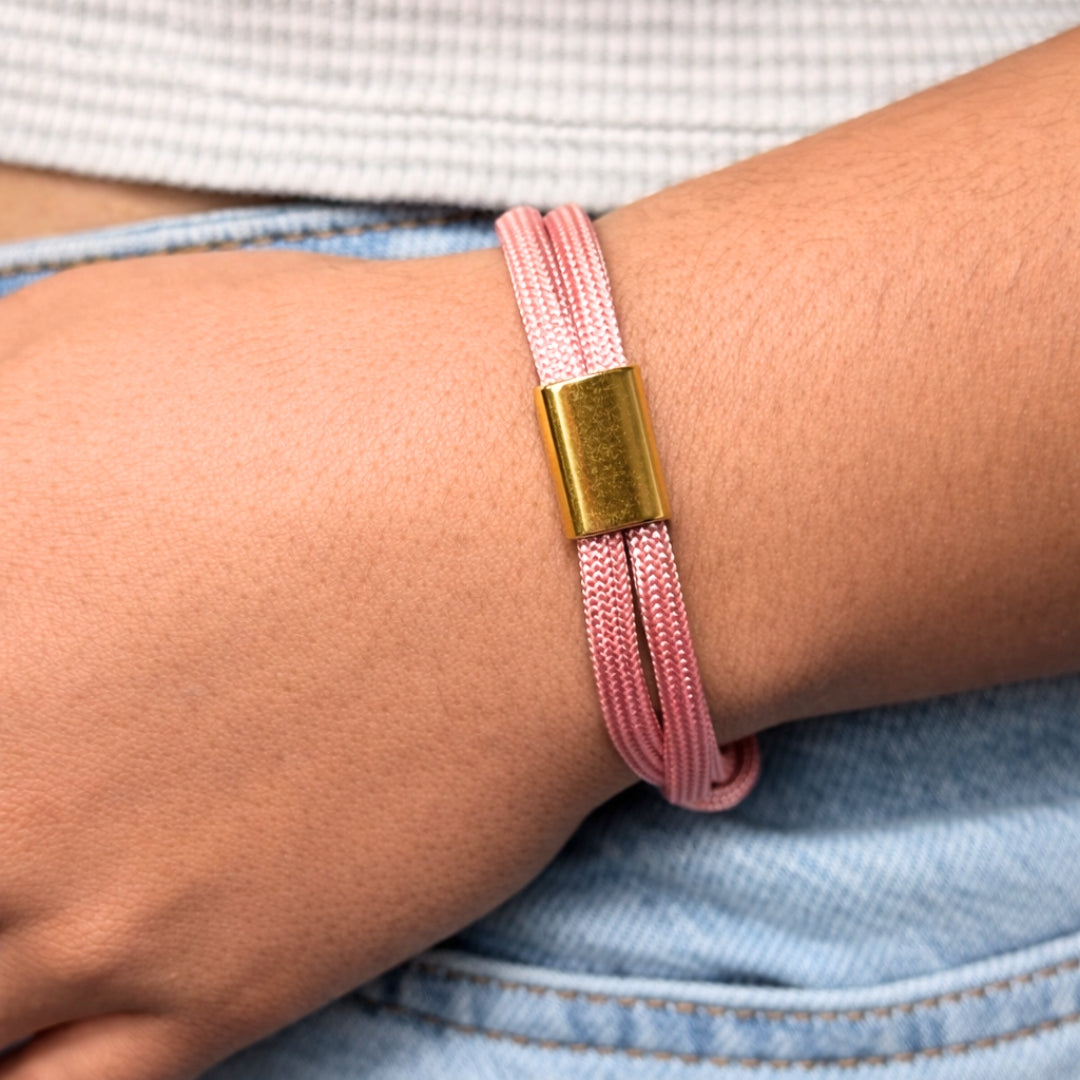 Pulsera Marinera Rosa con Grabado Gratis