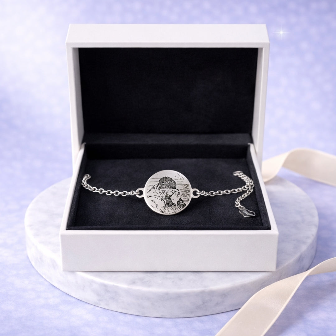 Pulsera Acero + Foto Polaroid Gratis 🌟 | Amor del Bueno 💘