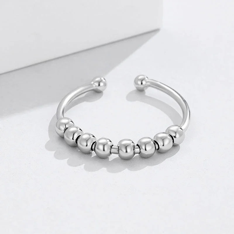 Anillo Bolitas Ajustable: Alivia tu estrés y ansiedad 🧘‍♀️